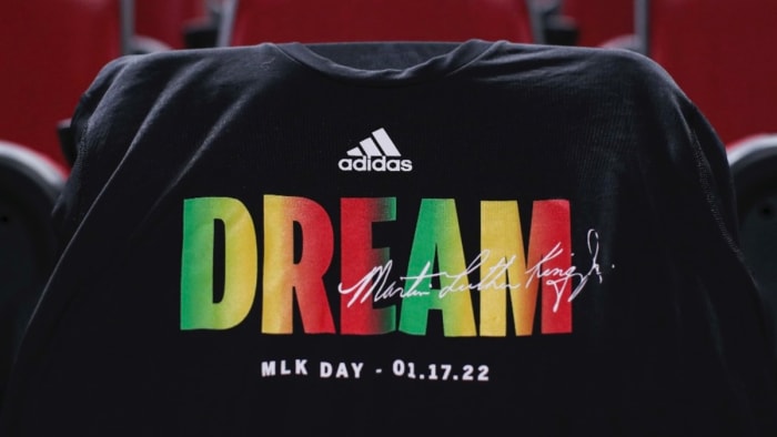 The shirts that Indiana's basketball team, players and coaches alike, are wearing on Monday.